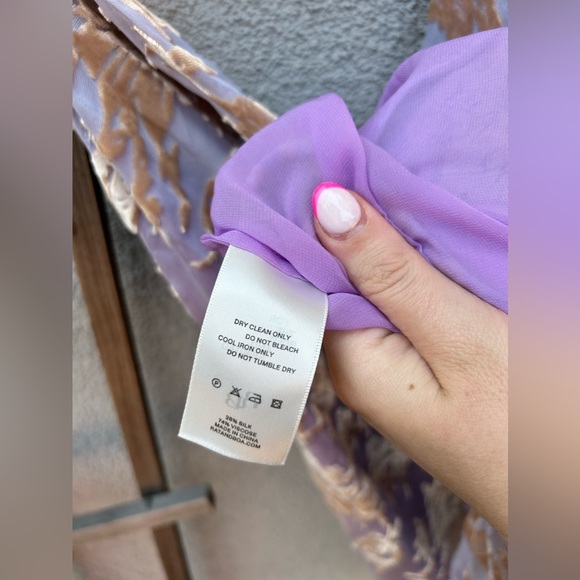 Rat & Boa ‘Athena’ Silk Floral Maxi Dress Purple - Picture 13 of 15